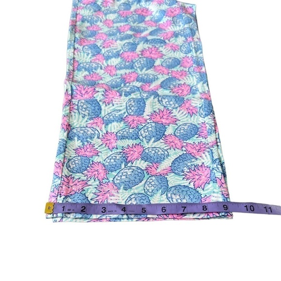 🆕 Vineyard Vines Linen Blend Pineapple Cropped Pants - Picture 10 of 13